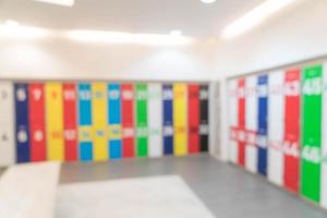 Abstract blur locker in toilet for background photo