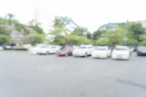 Abstract blurred parking car for background photo