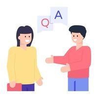 Questions and Answers vector