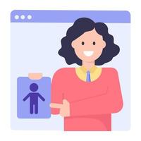Online  Web Lecture vector