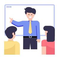 Online  Web Lecture vector
