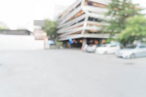 Abstract blurred parking car for background photo