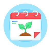 Environment Day Calendar vector