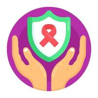 Cancer Awareness Ribbon vector