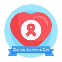 Cancer Survivors Day vector