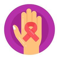 Cancer Awareness Ribbon vector