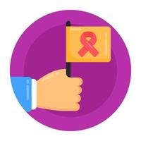 Cancer Awareness Ribbon vector