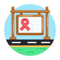 Cancer Awareness Billboard vector