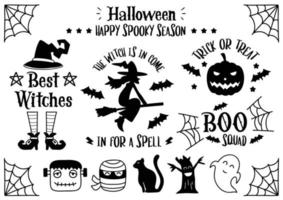 Magical halloween quote illustration Vector for banner