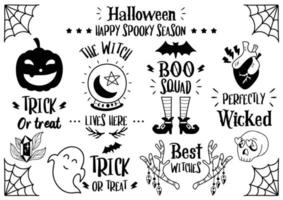 Magical halloween quote illustration Vector for banner