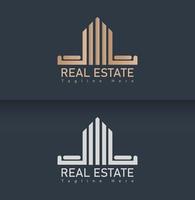Real Estate And Construction Logo lines style