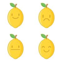 Lemon vector. Lemon character design. vector