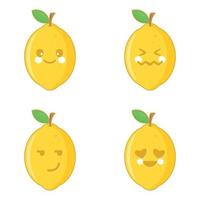 Lemon vector. Lemon character design. vector