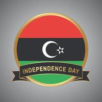 bandera de libia. día de la independencia de libia vector