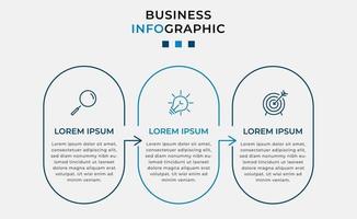 Infographic design business template with icons and 3 options or steps vector