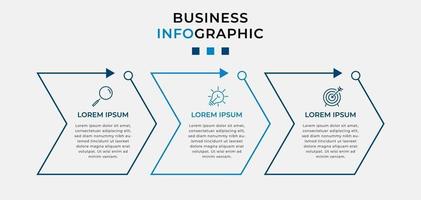 Infographic design business template with icons and 3 options or steps vector