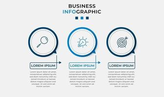 Infographic design business template with icons and 3 options or steps vector