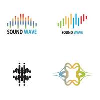 Ilustración de vector de ondas de sonido