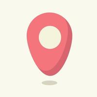 Geolocation tag. Vector illustration in flat style