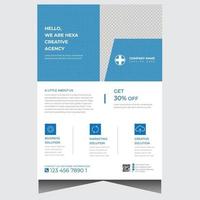 Promotional business flyer design template vector