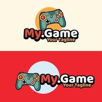 simple minimalist gamepad joystick gaming logo design 8569882 Vector Art at  Vecteezy