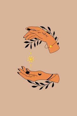 Collection hand drawn hands vector illustrations.  esoteric symbol.