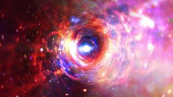 gloed blauw rood hyperspace tunnel vortex lus rotatie video
