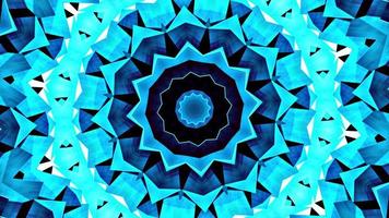 Schleife digitale Kunst blauer Stern Kaleidoskop Sequenzmuster video