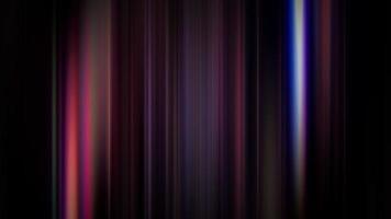 Loop multicolored light vertical lines wave on black video