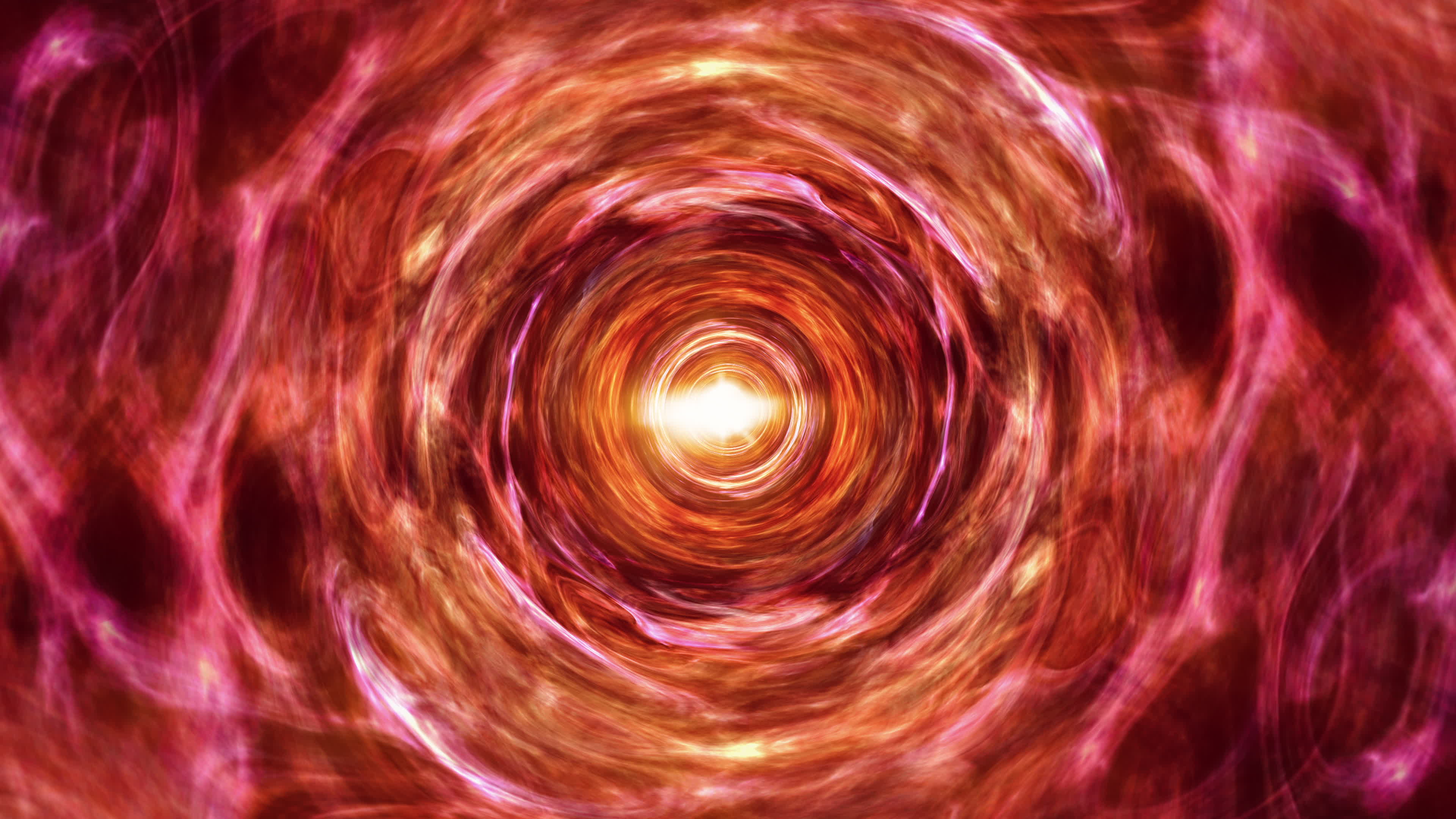 Pink red grunge energy vortex tunnel rotation loop 3135174 Stock Video