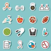 health and fitness icon vector