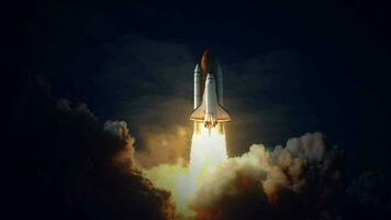 Space Shuttle Elements of this image furnished by NASA video