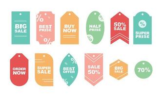 Special offer badges vector set. Big sale, buy now, special price