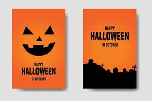 Happy Halloween Phone Template Bundle vector