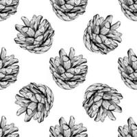 seamless pattern of cone. vector illustration