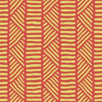 Ethnic Pattern Abstract Hand Drawn Geometric Seamless Background vector