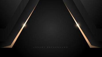 Abstract black and gold luxury background vector