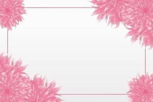 Beautiful floral background with soft floral ornament vector