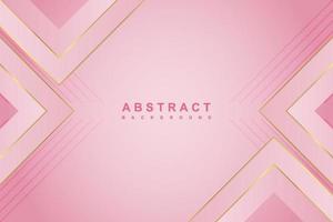 Abstract luxury pink gradient background with geometric shape vector