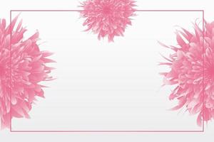 Beautiful floral background with soft floral ornament vector