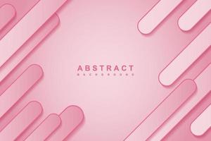 Abstract gradient pink background with geometric shape rounded vector