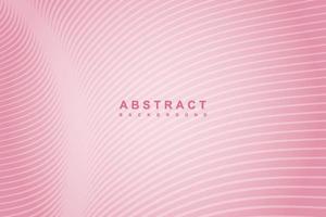 Abstract pink gradient wavy lines background vector