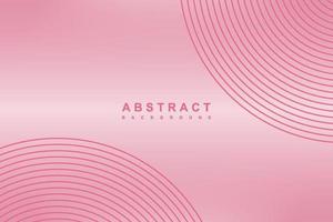 Abstract pink gradient circle lines background vector