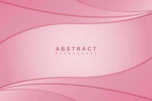 Abstract elegant pink wave design background vector