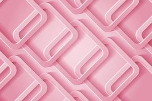 Abstract 3d background with pink  papercut vector