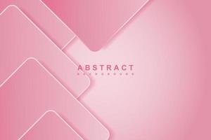 abstract gradient pink background with geometric shapes 3d decoration vector