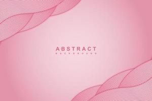 Pink gradient background with wavy overlap layered vector