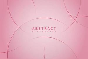 Abstract pink background with circle lines vector