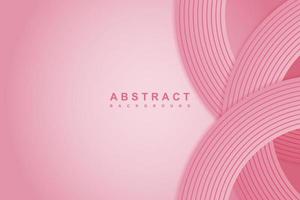 pink gradient background with 3d circle pink papercut layer vector