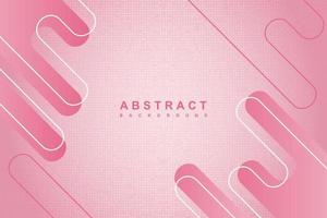 Abstract gradient pink background with geometric shape rounded vector